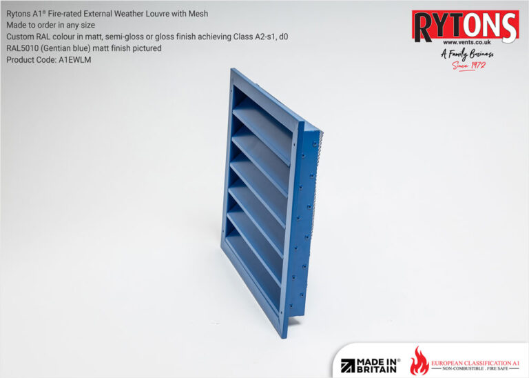 Rytons A1 Fire Rated External Weather Louvres Rytons Building Products