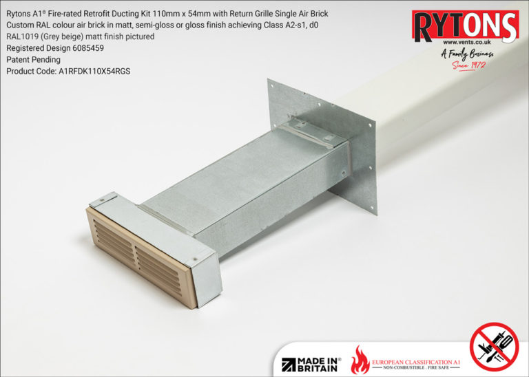 Quote Rytons A Fire Rated Retrofit Ducting Kit Mm X Mm With