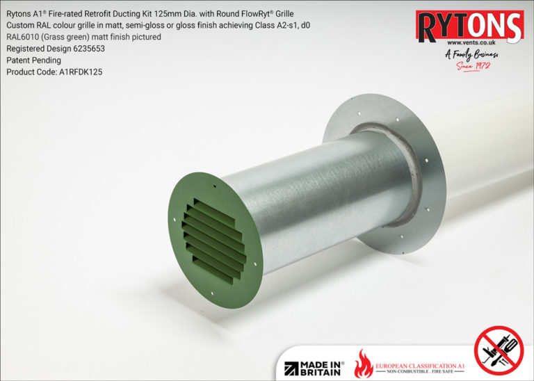 Quote Rytons A Fire Rated Retrofit Ducting Kit Mm Dia With Round