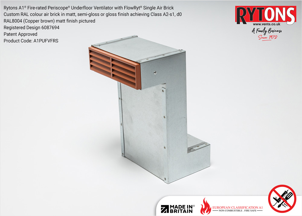 Air Vent Rytons AC10LPCWL Cowled LookRyt AirCore Ventilator – Made In UK